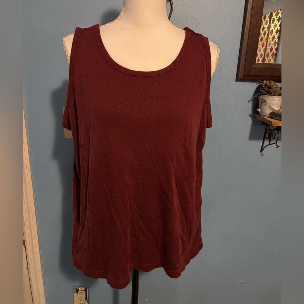 Vintage, Lane Bryant Designs & Co. Burgundy, Tank Top